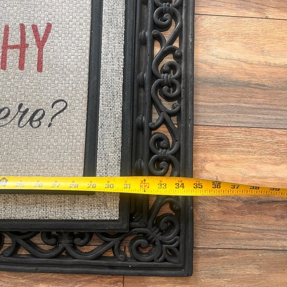 Ho, why is you here? door mat